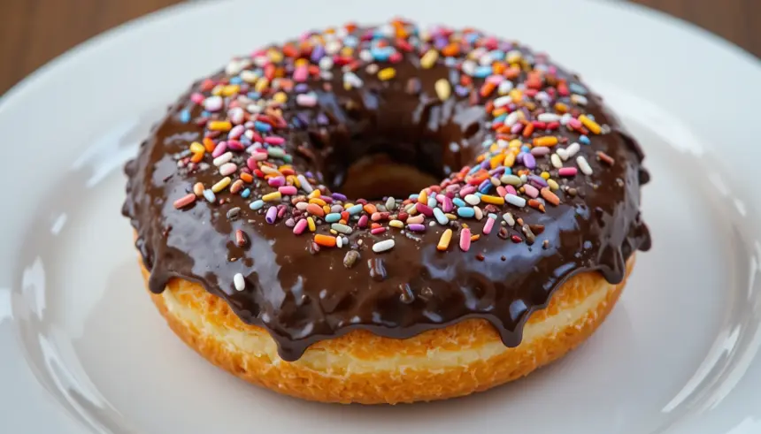 Cake Donut With Chocolate Frosting