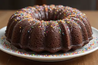 Chocolate Bundt Cake With Sprinkles