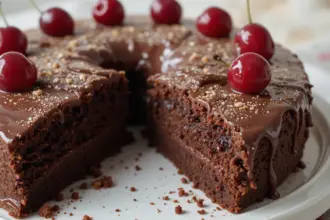 Chocolate Cake With Cherries Recipe