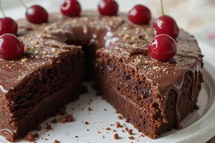 Chocolate Cake With Cherries Recipe
