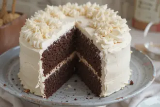 Chocolate Cake With Swiss Meringue Buttercream