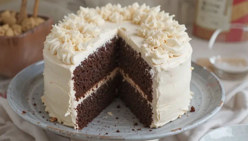 Chocolate Cake With Swiss Meringue Buttercream