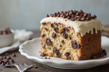 Chocolate Chip Cake With Frosting