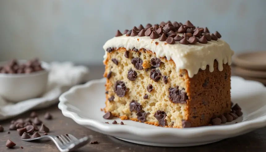 Chocolate Chip Cake With Frosting