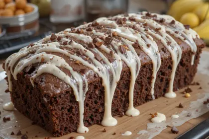 Chocolate Loaf Cake With Icing