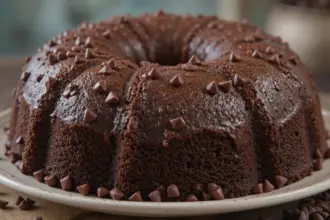 Chocolate Pound Cake With Chocolate Chips