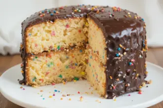 Funfetti Cake With Chocolate Ganache