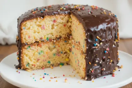 Funfetti Cake With Chocolate Ganache