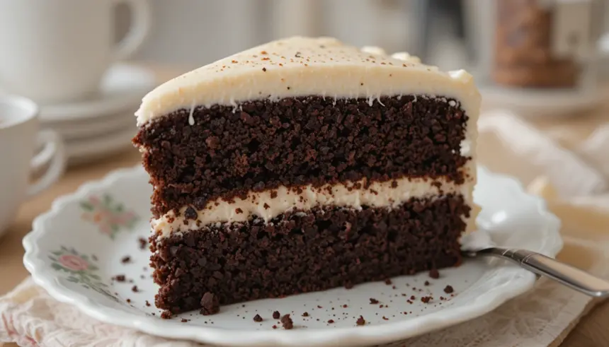 Moist Chocolate Cake With Buttercream Frosting
