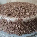 Vanilla Cake With Chocolate Shavings