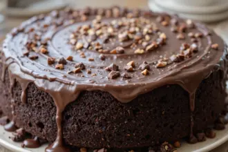 Vegan Chocolate Cake With Ganache
