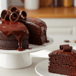 Eggless Chocolate Cake With Icing