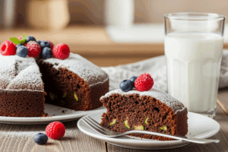 Chocolate Zucchini Cake With Milk