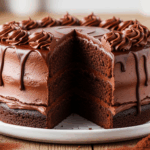 Eggless Chocolate Cake With Chocolate Frosting
