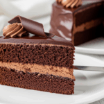 Slice Of Cake With Chocolate Frosting
