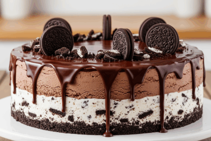 Oreo Ice Cream Cake With Chocolate Ganache