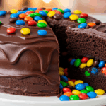 Chocolate Cake With M&M Surprise