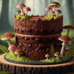 Chocolate Forest Cake With Mushrooms
