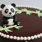 Chocolate Cake With Panda Decoration