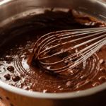 Chocolate Cake Batter With Whisk