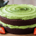 Vegan Chocolate Cake With Matcha Buttercream
