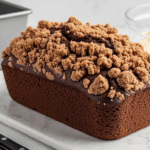 Chocolate Loaf Cake With Crumb Topping