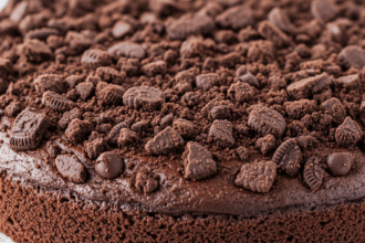 Chocolate Cake With Cookie Crumb Topping