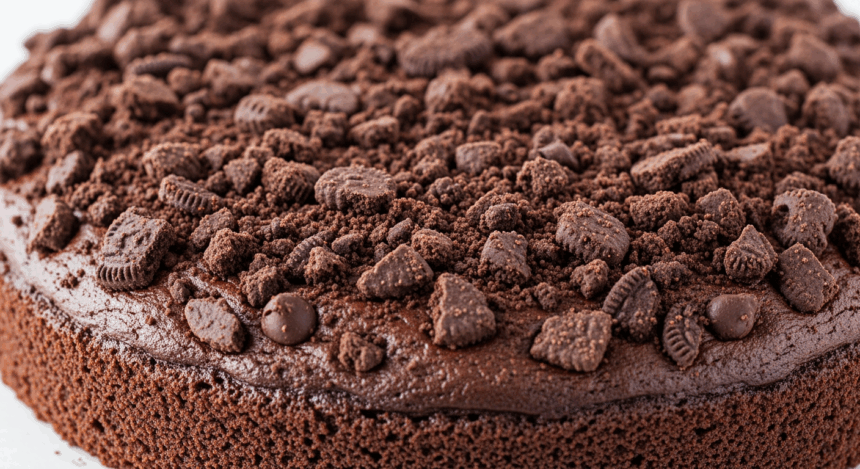 Chocolate Cake With Cookie Crumb Topping