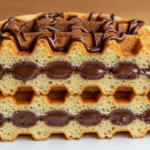 Waffle Cake With Chocolate Filling