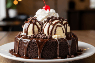 Hot Fudge Sundae Cake With Chocolate Chips