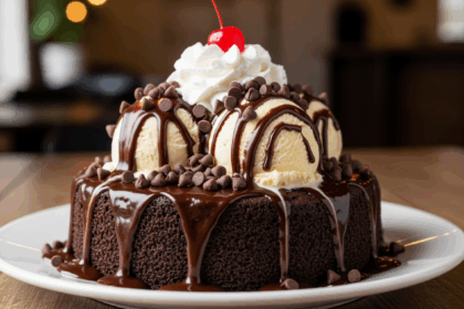 Hot Fudge Sundae Cake With Chocolate Chips