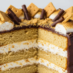 Smores Cake With Chocolate Frosting