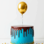Chocolate Drip Birthday Cake With Balloon