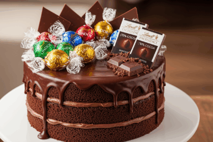 Chocolate Drip Cake With Lindt