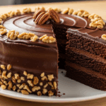 Chocolate Cake With Nuts And Icing