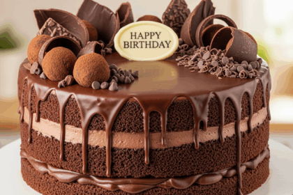 Chocolate-Themed Cake With Drip Design