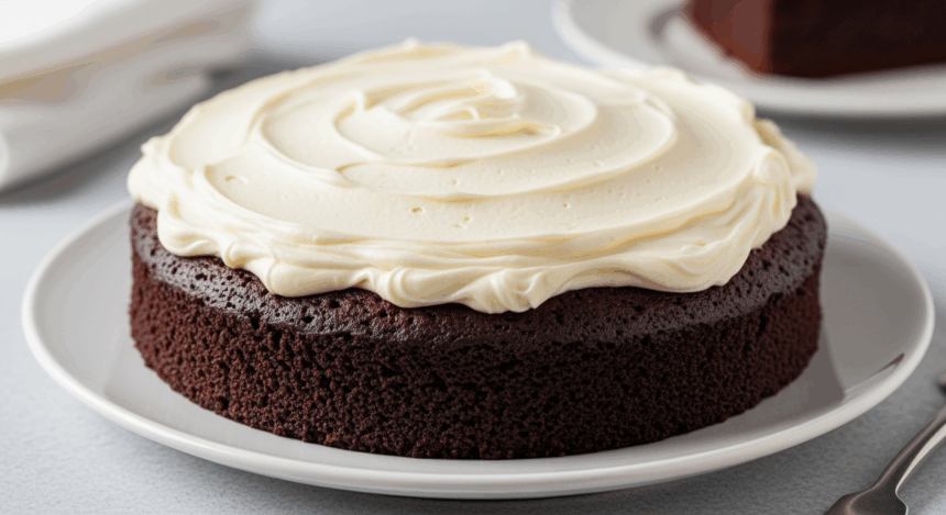 Chocolate Mud Cake With Cream Cheese Frosting