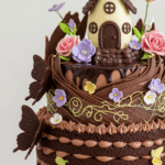 Fairy-Themed Cake With Chocolate Decorations