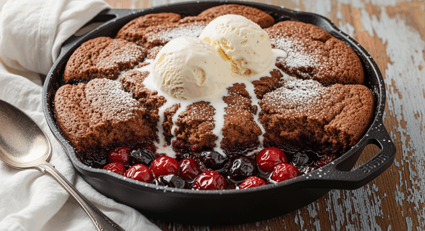 Chocolate Cherry Cobbler With Cake Mix