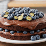 Chocolate Cake With Fresh Blueberries