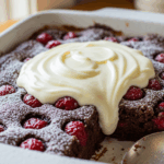 Chocolate Cherry Dump Cake With Vanilla Pudding