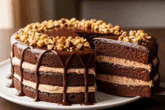 Chocolate Hazelnut Cake With Drizzle