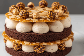 Chocolate Hazelnut Cake With Almonds