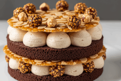 Chocolate Hazelnut Cake With Almonds