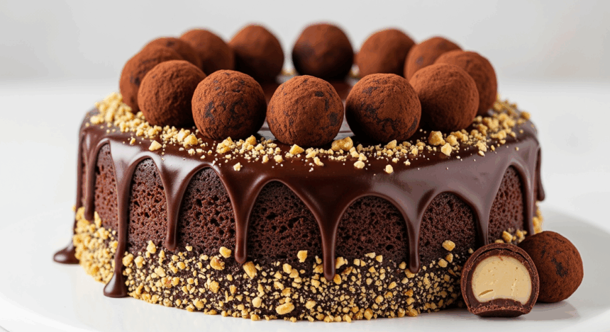 Chocolate Hazelnut Cake With Truffles