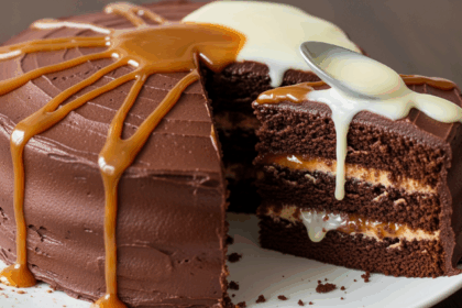 Chocolate Cake With Condensed Milk And Caramel
