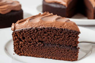 Soft Crumb Chocolate Cake With Fudge Frosting