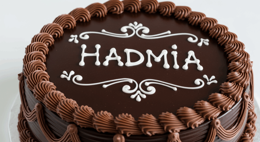 Chocolate Cake With Name Decoration