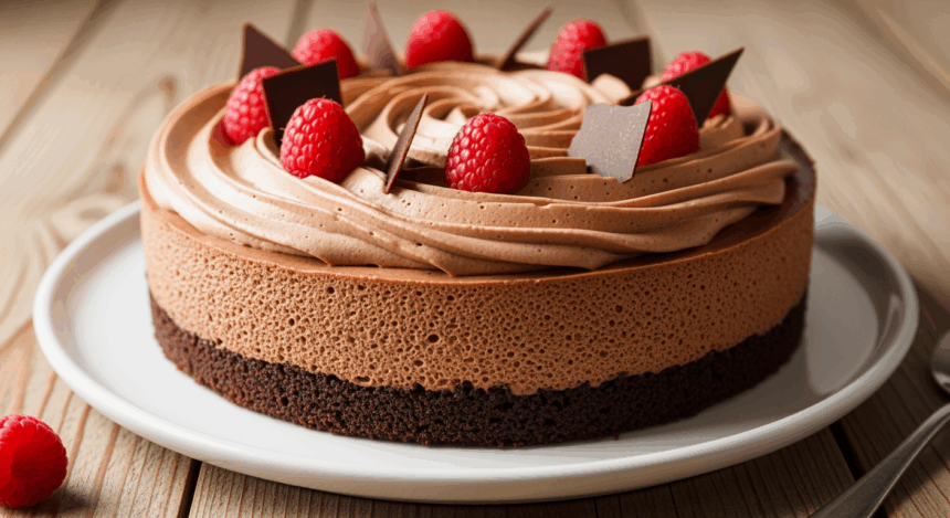 Mousse Cake With Chocolate Base