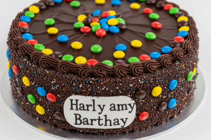 Chocolate Cake With M&M's And Sprinkles